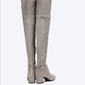 Tory Burch Gray Laila Over the Knee Boots